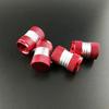 4x Red Aluminum Car Accessories Tyre Valve Dust Caps Motorcycle Bike Universal