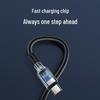 Dual Type-C PD120W Fast Charging Cable for Apple 15/16 & Huawei Laptops - Compatible with Car Chargers