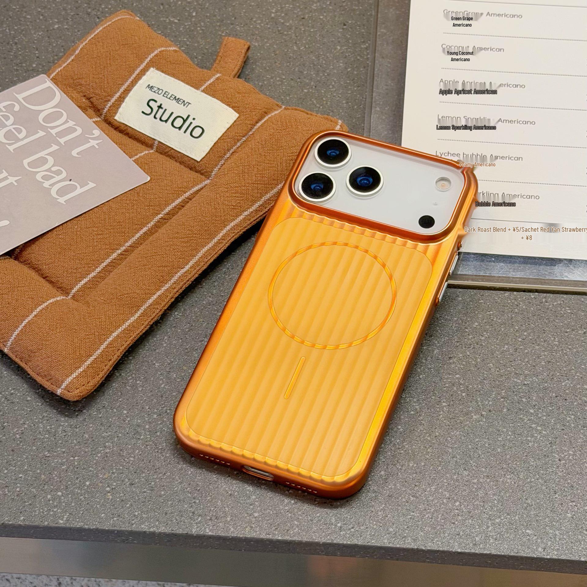 

Dual-Color Titanium Magnetic Case for iPhone 17 Pro Max: Drop-Proof Hard Shell Cover iPhone 16 Pro