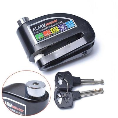 Siren 110dB Motorcykel Larmlås Moto Skivbroms Lås Hjul Broms Skivlås Hjul Skiv Hänglås