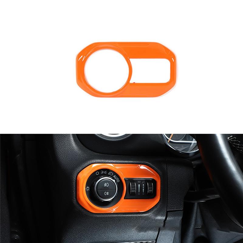 Fit For Jeep Wrangler JL Gladiator JT 2018-2025 Car Headlight Switch Button Decor Cover Stickers Interior Accessories