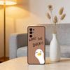 Duck Phone Case Black Silicone Soft For Samsung S25,S24,S21,S22,S23,S30,Ultra,S20,Plus,Fe,Lite