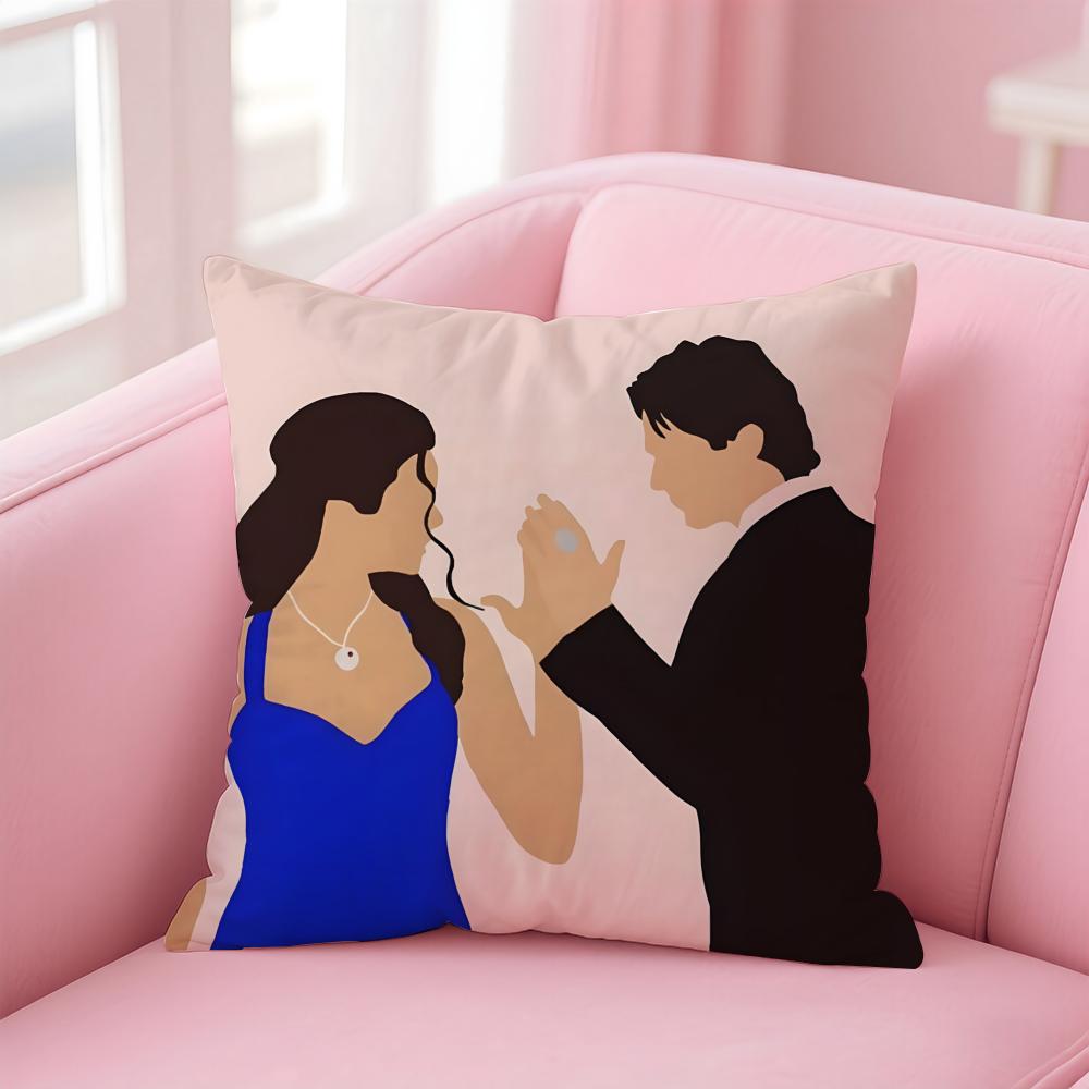 

Movie The VVampire DDiariesD Cushion Cover Pillowcase Short Plush Invisible zipper Room Sofa Cushion Cover 30X30cm