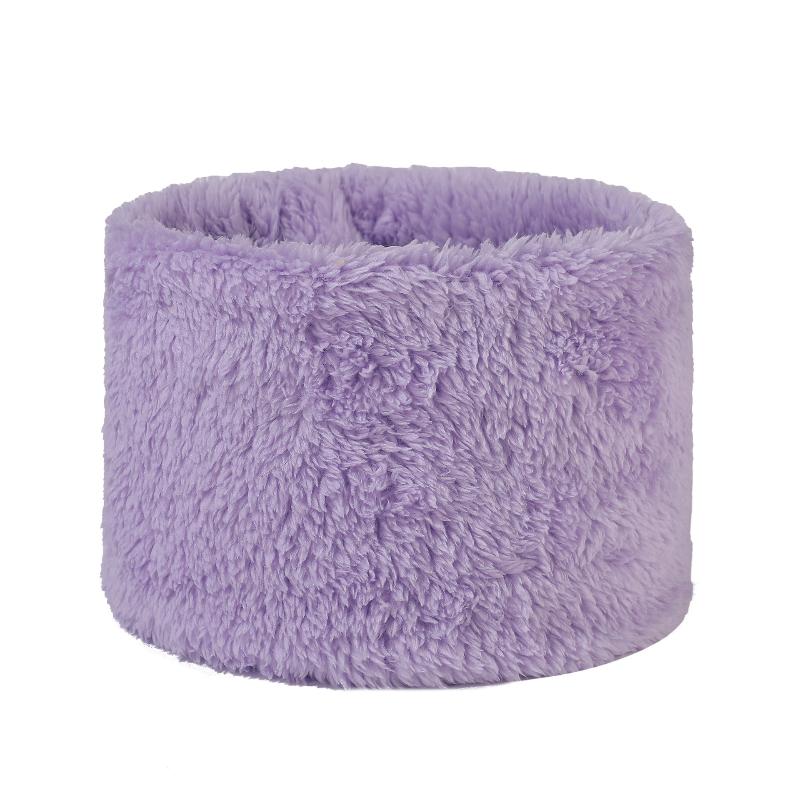 Fashionable Plush Neck Gaiter Keep Warm Solid Color Cold-proof Collar Half Face Mask For Autumn Winter Face Cover