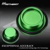 MotHeart Motorcycle Engine Bolt Covers for Ninja 400 2018-2024 CNC Machined T6 Aluminum 2pcs Ninja 400 Parts (Green)