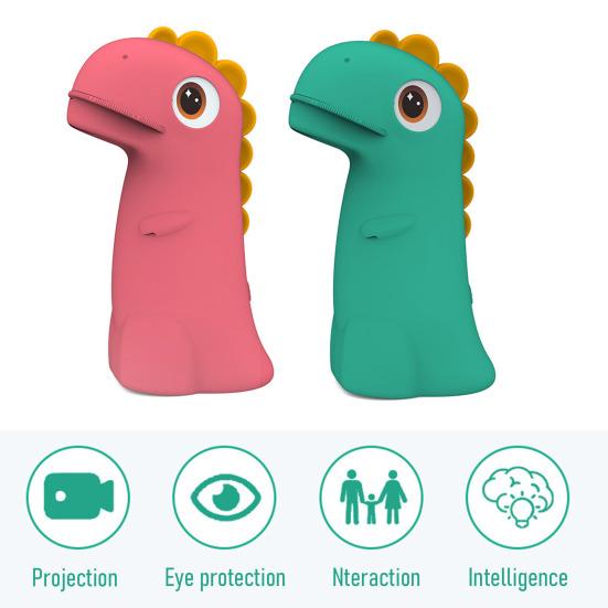 Kids Dinosaur Drawing Projector Rechargeable Cartoon Dino Shape Easy Drawing Tracing Art Projector Educational Toy Toddler Boys Girls Gift