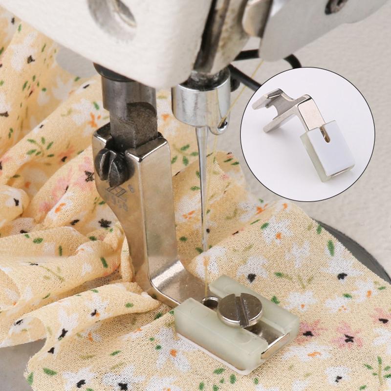 T950 Plastic Picioruș Presor Industrial pentru Cusut Grosime și Subțire Reglabile Închidere Încrețit Picioruș pentru Pliuri Teflon