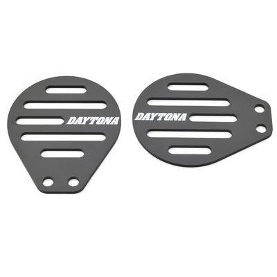 Daytona 93870 Motorcycle Throttle Body Cover, For GB350/S(21), Steel, Left and Right Set, Matte Black