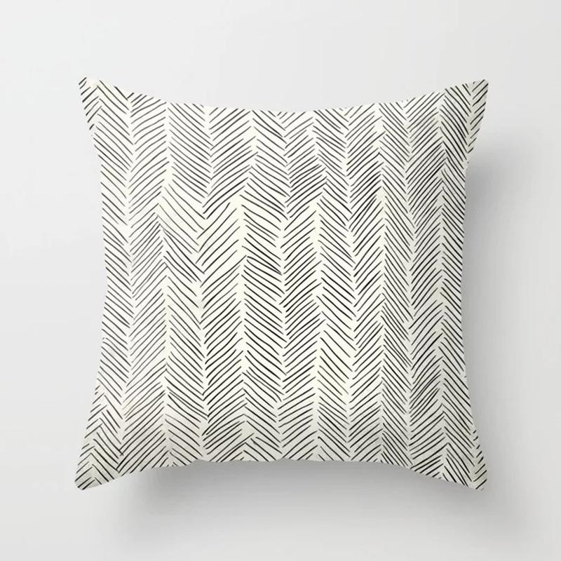 45X45CM Geometric Abstract Janet Office Cushion Pillow Case Car Cover Waist