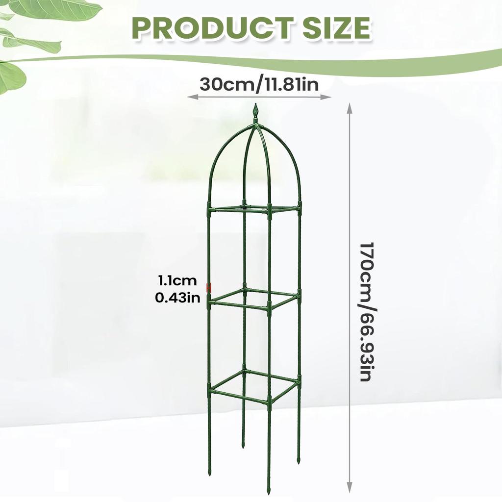 Garden Trellis for Climbing Plants Adjustable Height Vertical Stand Frame Holder Metal Garden Trellis for Balcony House Outside