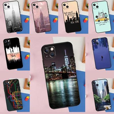 Apple IPhone15 Mobile Phone Case New York City Mobile Phone Case, Painted Anti-drop Huawei Anti-drop Mobile Phone Case