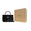 Coach Kay 20 Solid Color Diamond Quilted Turnlock Hardware Nappa Leather Box Bag Women Handbags Black CM733-SVDTV