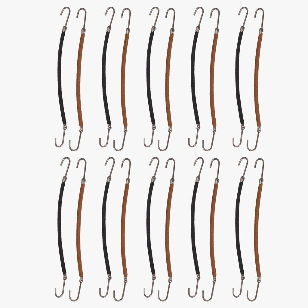 20pcs Women Ponytail Hooks Hair Clips Elastic Hair Ties Ponytail Holders Hair Accessory