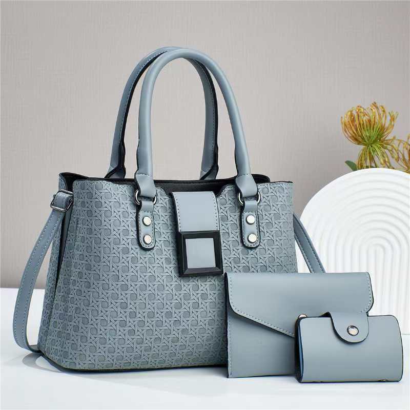 Three-piece Women's Bag Women's Texture Large-capacity Handbag Fashionable and Elegant Tote Bag Single-shoulder Crossbody Bag for Women