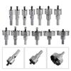 13pcsset 16 18 20 22mm Carbide Tip TCT Drill Bit Hole Saw Set Stainless Steel