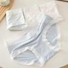 Kvinners sømløse bomull 7A antibakteriell skritt lett pustende midje truser pose hofte trekant truser