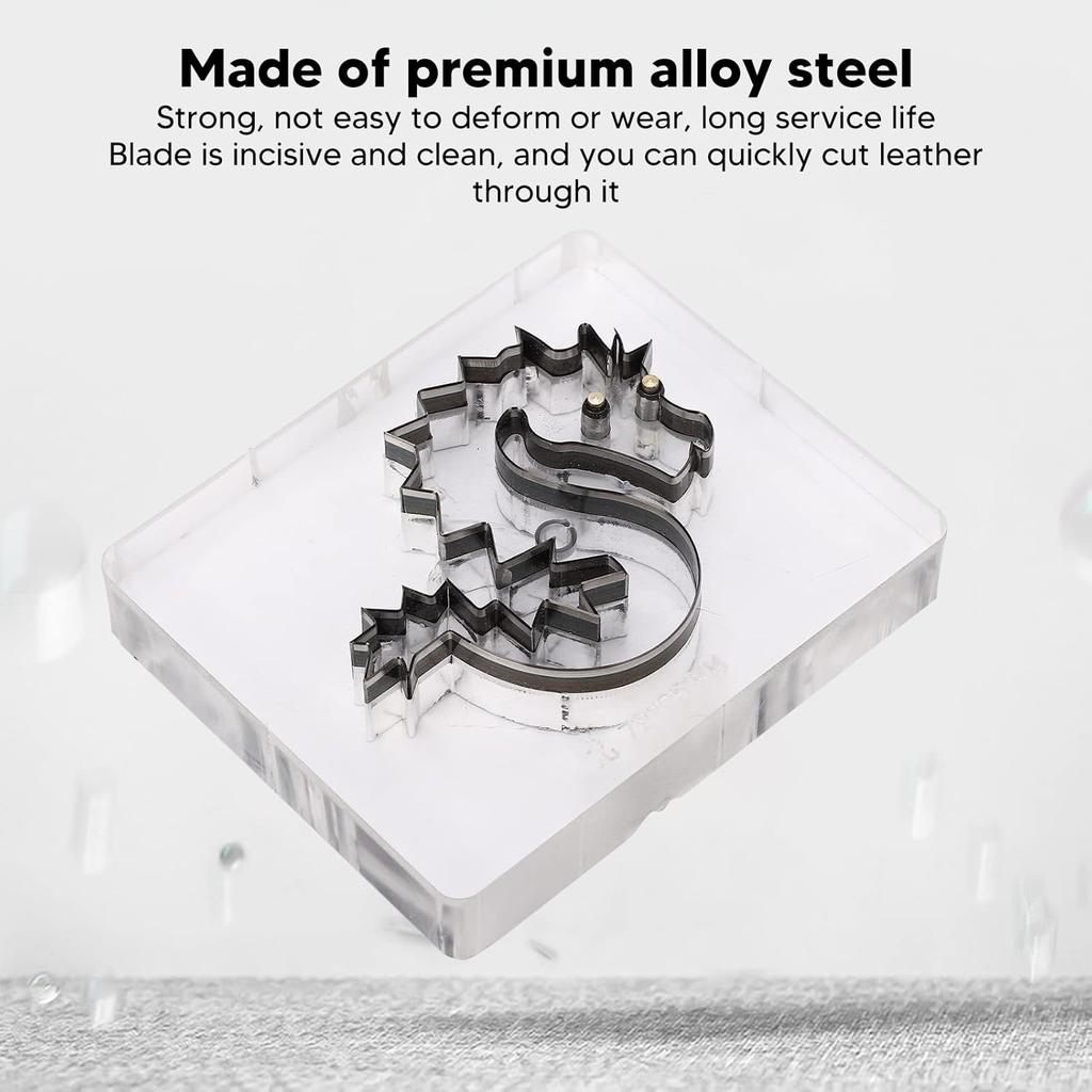 DIY Leather Cutting , Dragon Shape Leather Cutting Tool Steel Rule Leather Die Cut Punch Tool Cutting Die for DIY Leather Craft Strap Fabric