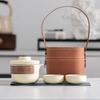 With Carrying Bag Travel Ceramic Teapots Chinese Style Mini Tea Cup Set Porcelain Tea Sets  Office