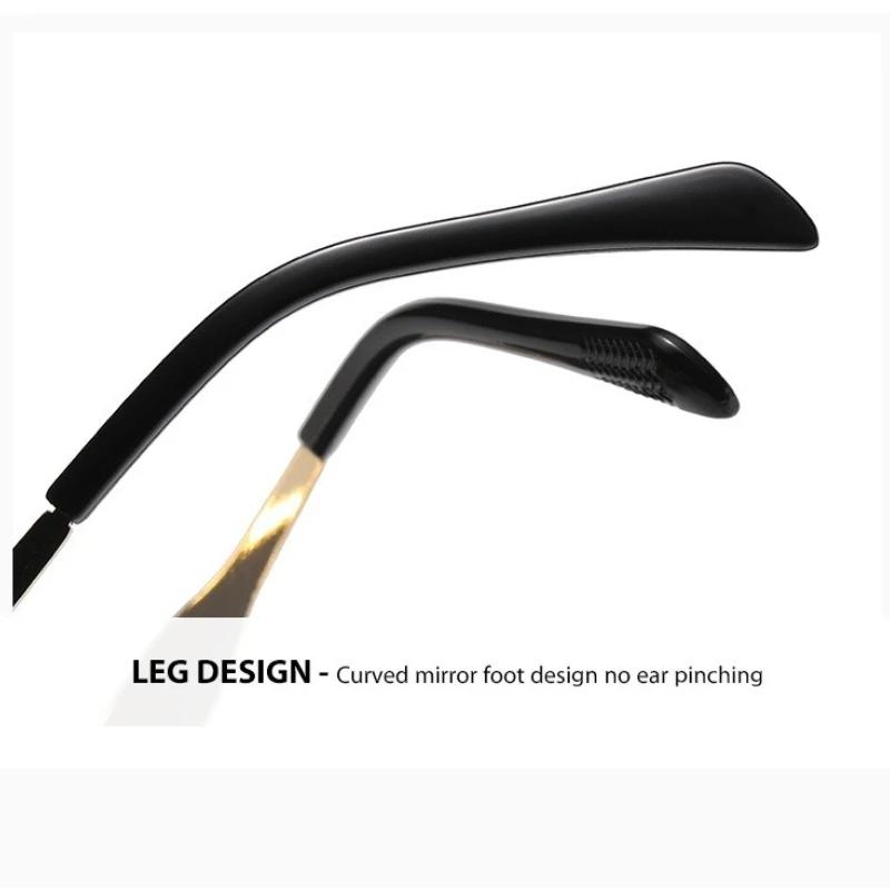 High Quality Metal Frame Myopia Glasses for Male and Female Stylish Sunscreen and UV Protection Elliptical Near Sight Glasses