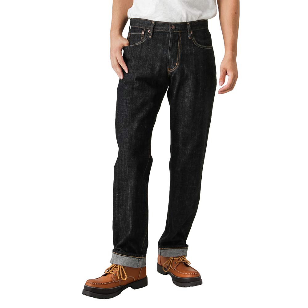 EDWIN INB E404 Denim Regular Size W31 Jeans, Rise, E404-01, Men's, Black, (78cm)