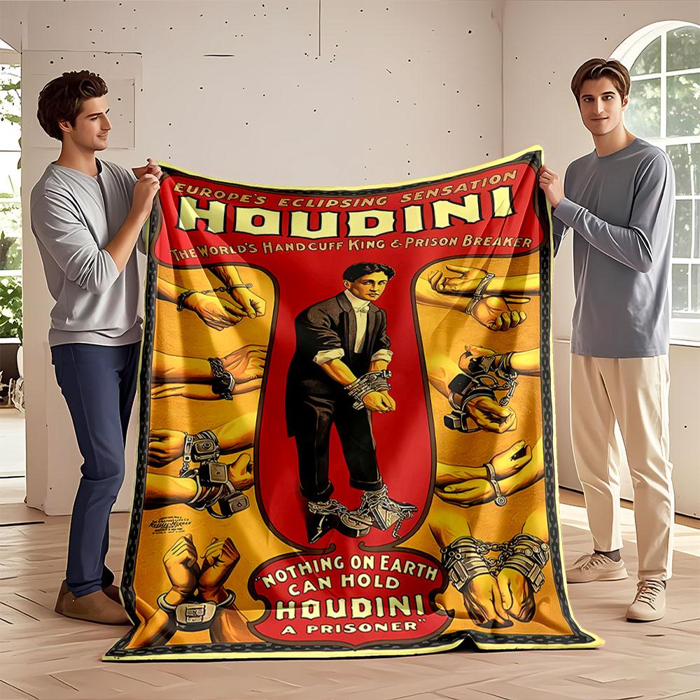Houdini Handcuff Escape Art for all seasons blanket lunch break throw gift