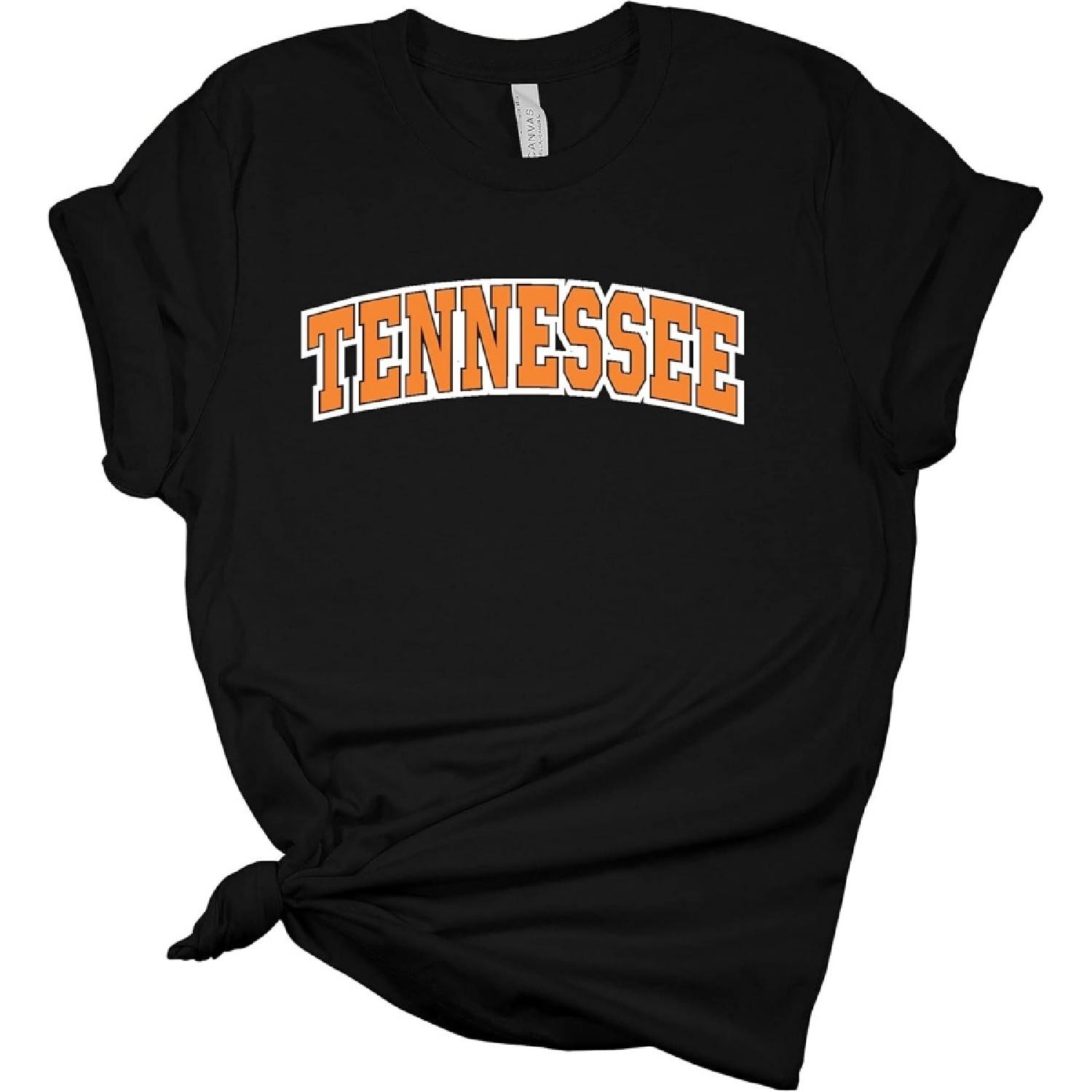 Womens Tennessee Tshirt Football TN Orange Team Name T Knoxville Tennessee Game Day Short Sleeve T-Shirt Graphic Tee XXXXXL разноцветный