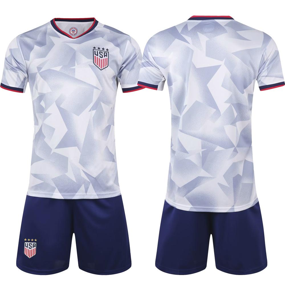 2026 Women s Football Team USA Main Guest Football Suit Quick-Drying Men s New Cross-border Jerseys Short Sleeve Jerseys Summer Country children s size 16/height 95-105cm