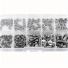160PCS M2 M2.5 M3 M4 M5-304 Stainless Steel Cross Pan Head Combination Screw and Nut Set