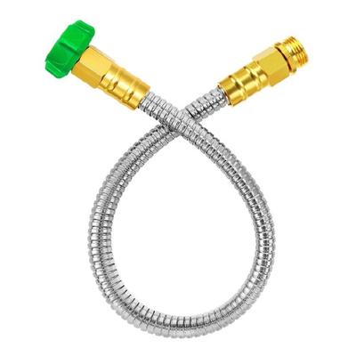 2ft Garden Hose Connector Kits With Brass Fittings And Leakproof Washers For Seamlessly Pipe Valves Installation