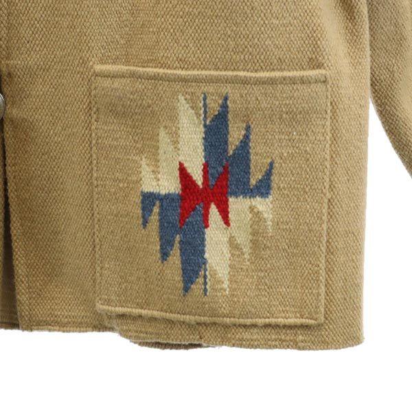 Styleeyes Toyo Enterprise Ethnic Pattern Wool Jacket 36 Beige Men's Used