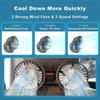 Double-Head Usb Electrical Car Fan Car Supplies