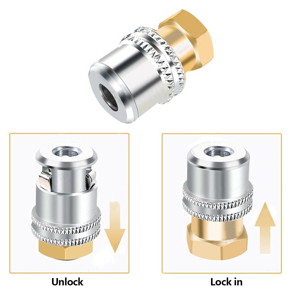 For Air Pump Accessories Leak-Proof Tire Tool Car Tires Self-Locking Brass Tire Inflation Chuck Secure Air Chuck Tire Chucks 1