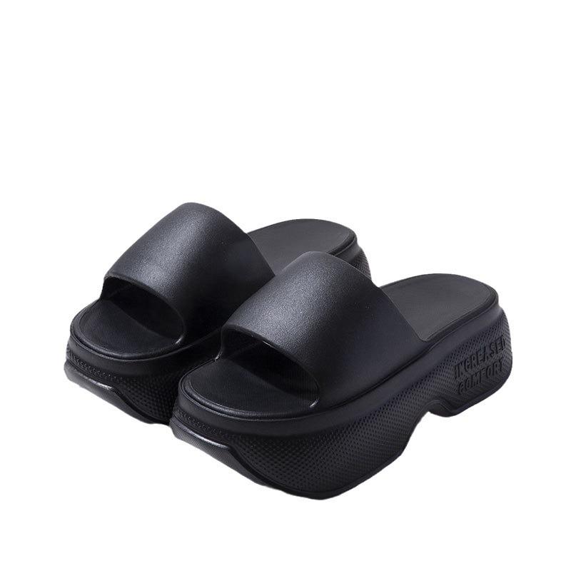 Women's Summer 2024 Thick-Soled Height-Increasing Non-Slip Comfortable Beach Outdoor Slippers
