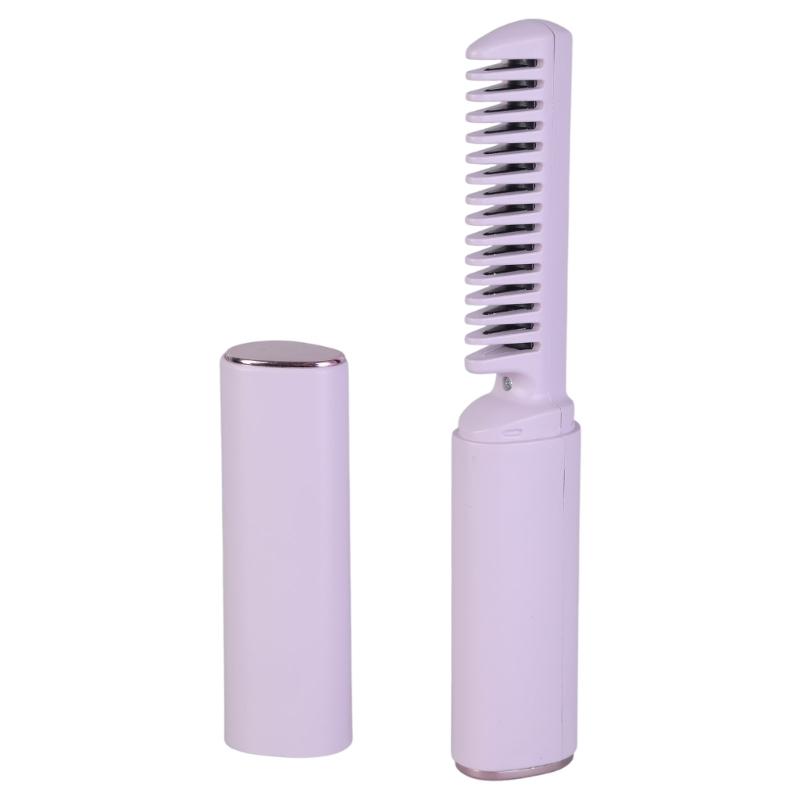 

Travel Friendly Anti Scald Hot Comb with Cordless Rechargeable 3 Adjustable Heat Setting Hair Styling Accessories