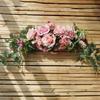 Artificial Wreath Door Threshold Flower DIY Wedding Home Living Room Party Pendant Wall Decor Christmas Garland Gift Rose Peony