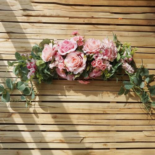 Artificial Wreath Door Threshold Flower DIY Wedding Home Living Room Party Pendant Wall Decor Christmas Garland Gift Rose Peony