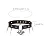 Halloween PU-Leder Nieten Fledermaus Choker Halskette Für Frauen Kragen Gothic Punk Schwarzes Band Cosplay Chocker Halskette Anhänger Zubehör