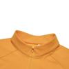 Fila Outdoor Breathable Dopamine Stand Collar Half Zip Knit Long Sleeve T-Shirt Women Tops Orange-Peel-Yellow A11W517203FYE