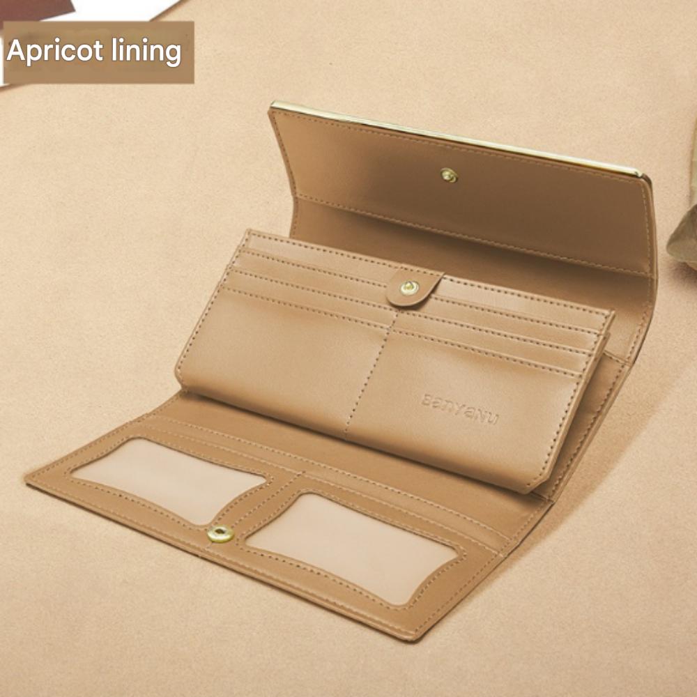 Women's Simple Modern Cowhide Long Wallet