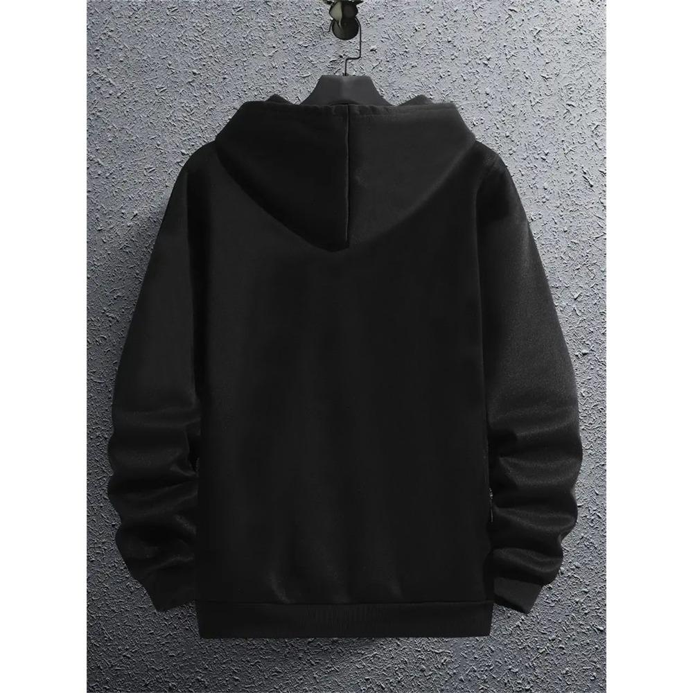 Men's Casual Fashion Hoodie with Los Angeles Letters and Graphic Design, Versatile and Trendy Style