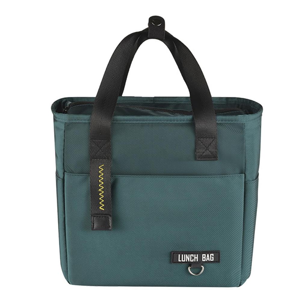 Exgox Lunch Bag, Navy Blue, Insulated, Large Capacity, Water-Repellent, Durable, Stylish, Simple, Convenient, Perfect for Outdoor Activities,