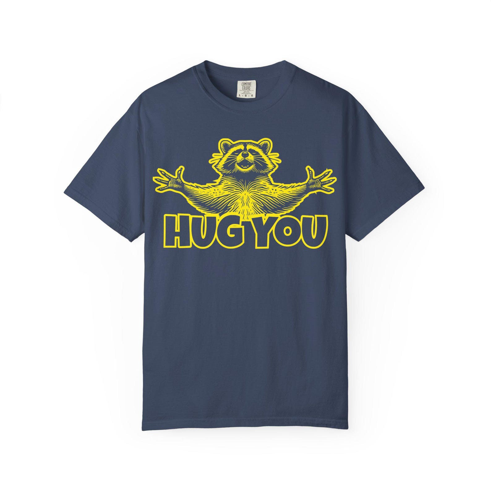 Hug You Raccoon T-Shirt | Vintage Style Animal Graphic Tee 4XL