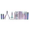 15Pcs Set Portable Nail Clippers Manicure Scissors Grooming Tool Kit Stainless Steel Rustproof