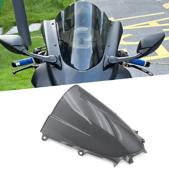 PARA YZF-R7 yzf r7 2026 2025 2024 2023 2022-2017 acessórios para-brisa modificado para competição para-brisa elevado para-brisa esportivo viseira preto