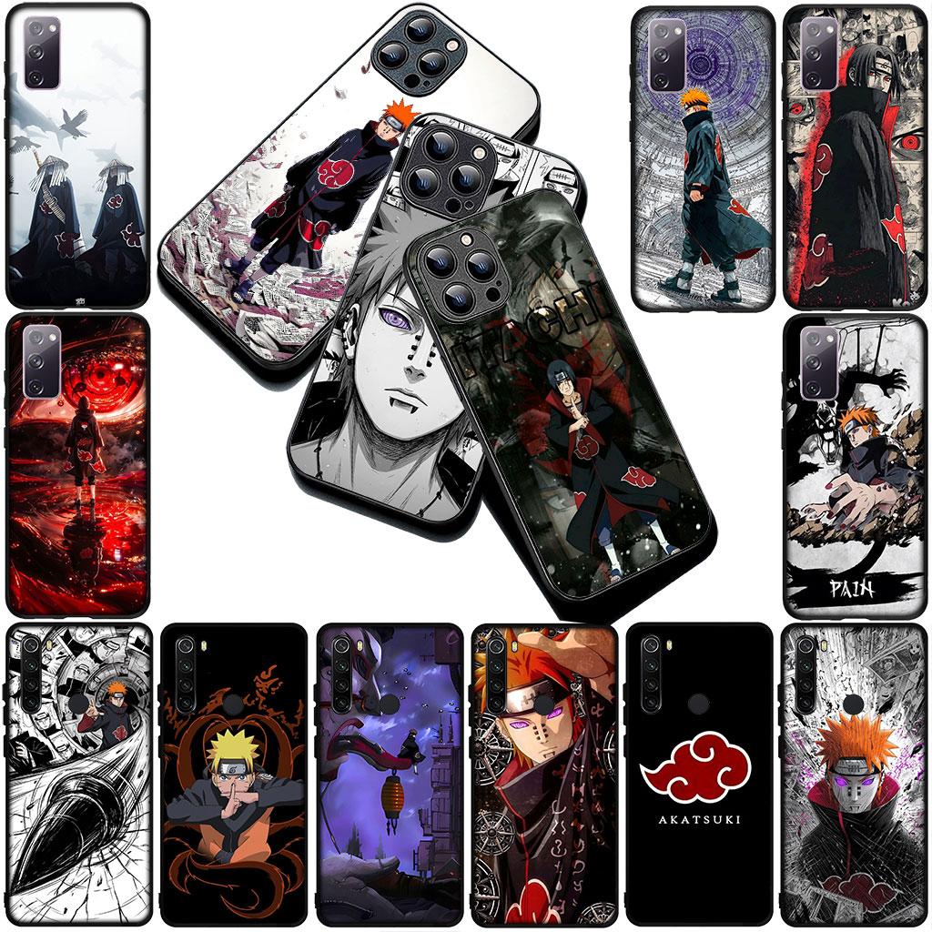 Pain Narutos Uchiha Itachi Akatsuki Silicone Phone Cover for Apple iPhone 17 Air 12 13 Pro Max Mini ProMax 7 + 8 Plus Soft Case