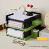 1pcs Cave Board Book Desk Storage Rack, Acrylic Student Desktop Book Storage Rack, Office Document Storage Box