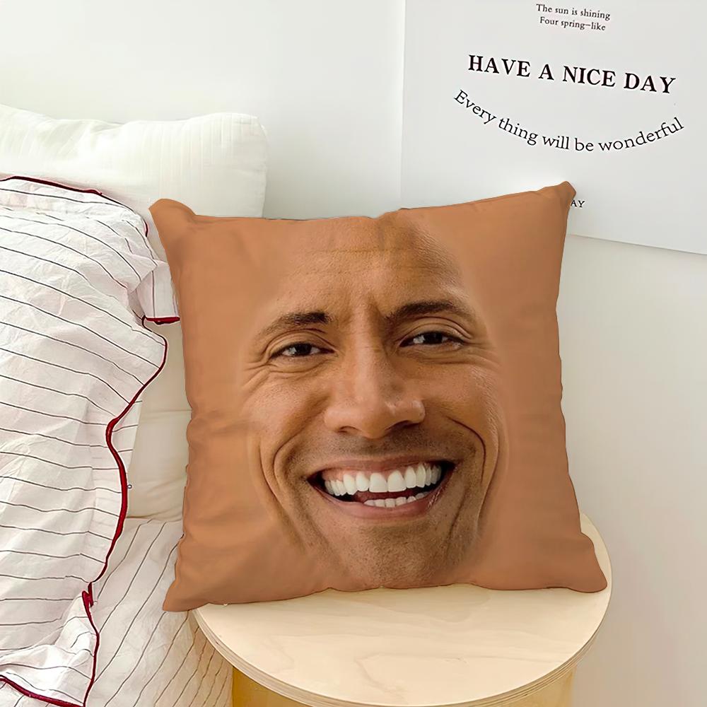 La Faccia della Roccia D-Dwayne Cuscino Divano Soggiorno Camera da Letto Testiera Schienale Cuscino Cuscino Quadrato Cuscino per il Riposo