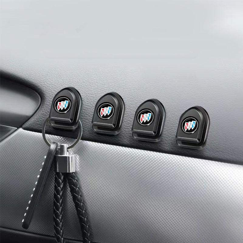 Mini Auto Haken Schwarz Selbstklebend Unsichtbare Haken Innenraum Aufbewahrungshalter Für Buick Envision GS GL6 GL8 Avenir Riviera Lesabre Velite Verano