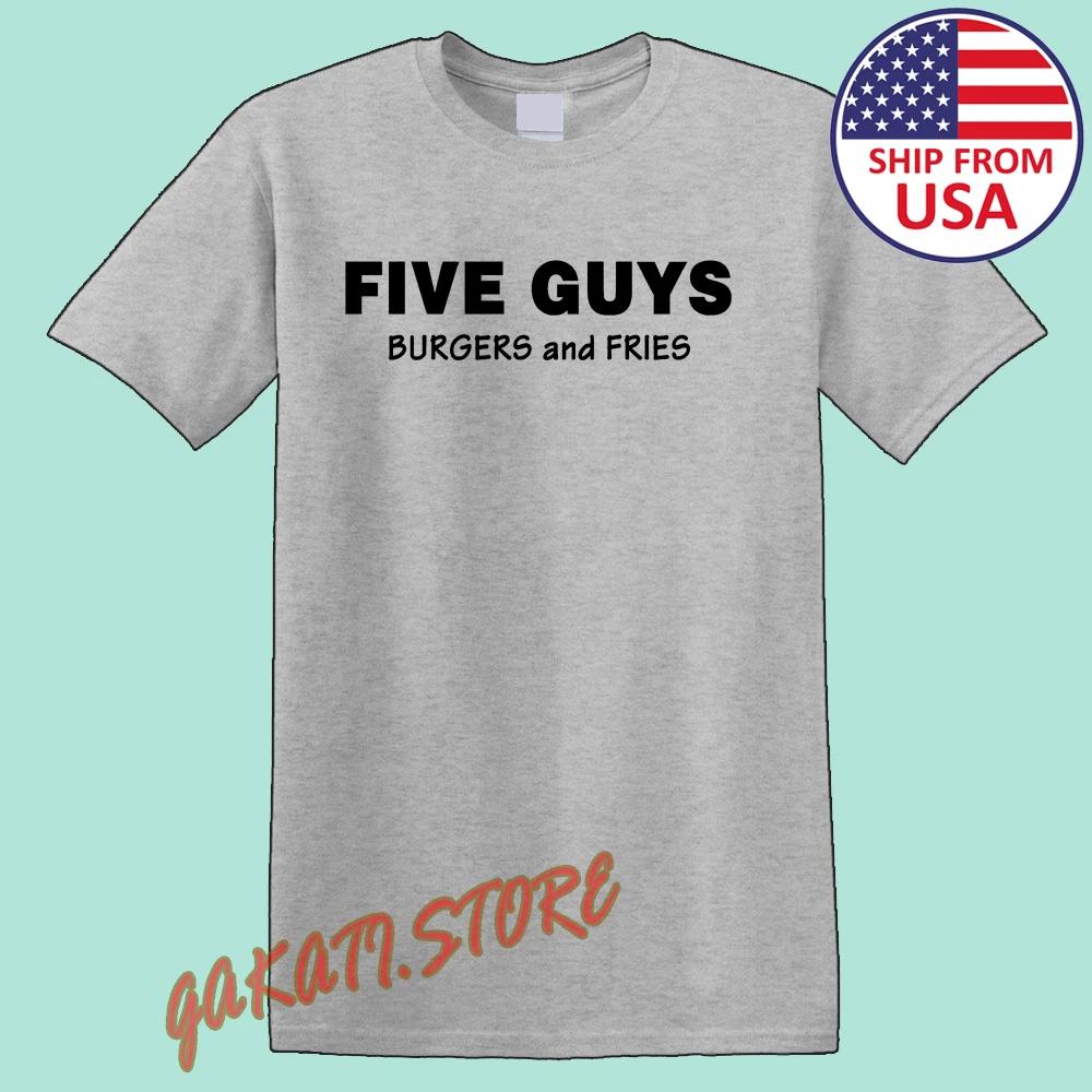 Five Guys Burgers Men s Grey Size S-5XL XL