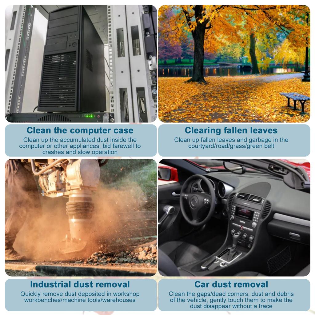 Cordless Leaf Blower Leaf Vacuum Rechargeable Air Blower 6speed Adjustable with Lock Switch for